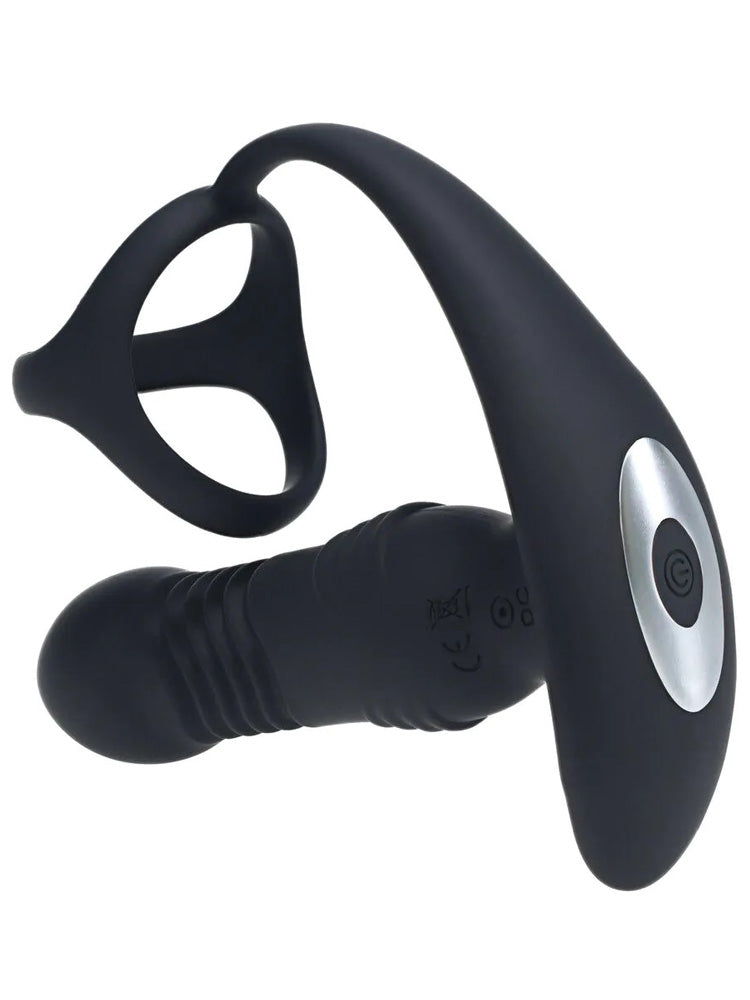 LEVELZ Vibrierender Stoss-Prostatamassager mit Cockring