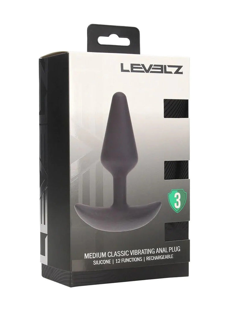 LEVELZ Classic Vibro-Analplug 123x37mm medium