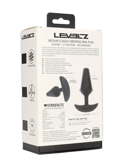 LEVELZ Classic Vibro-Analplug 123x37mm medium