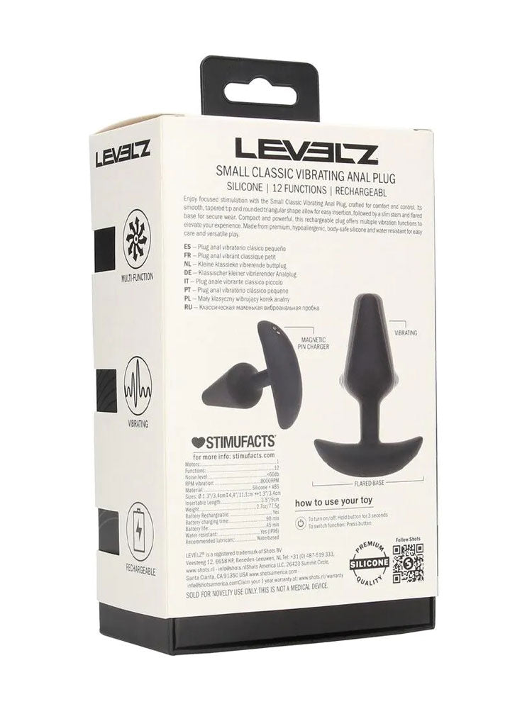 LEVELZ Classic Vibro-Analplug 117x32mm small