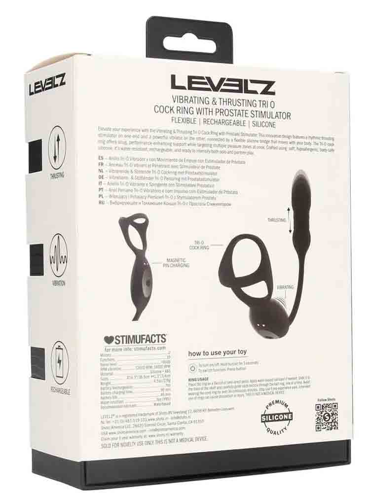 LEVELZ Vibrierender Stoss-Stimulator mit Cockring