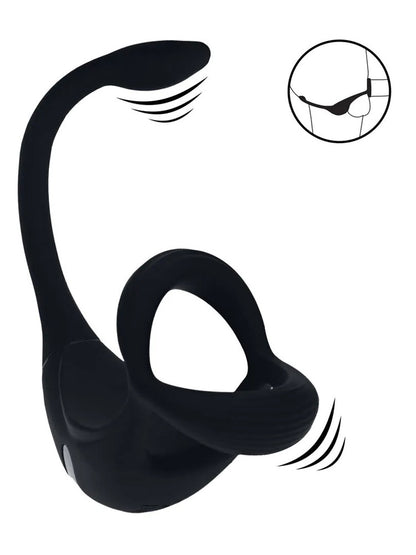 LEVELZ Ferngesteuerter vibrierender Tri-O-Cockring mit Prostatastimulator