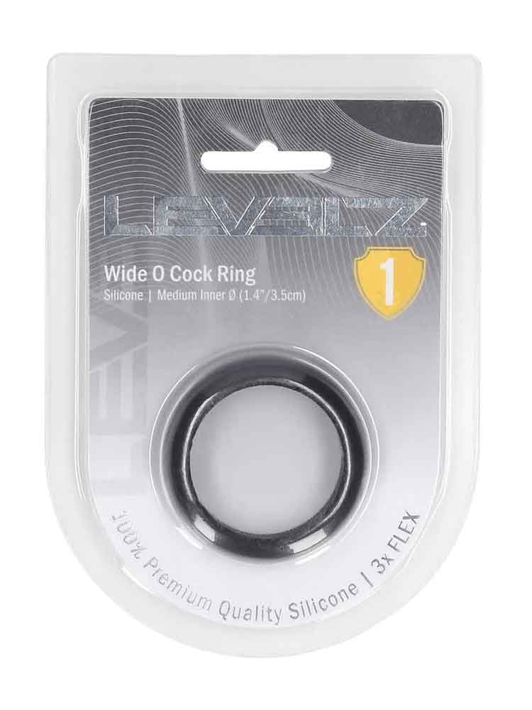 LEVELZ Silikon Wide O Cockring 35mm schwarz