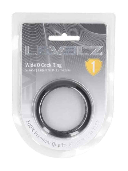 LEVELZ Silikon Wide O Cockring 42mm schwarz
