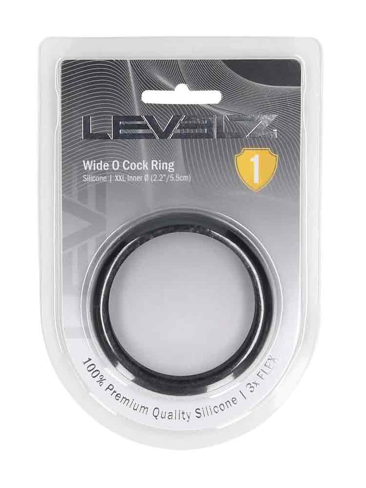 LEVELZ Silikon Wide O Cockring 55mm schwarz