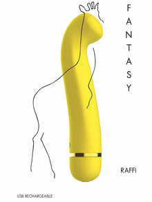 LOLA RAFFI Fantasy Vibrator 17cm gelb
