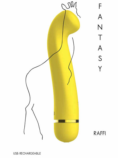 LOLA RAFFI Fantasy Vibrator 17cm gelb