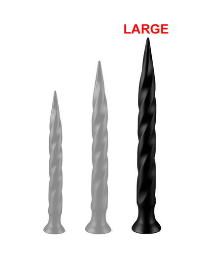 Long Tail Soft Butt Plug 50cm - large schwarz