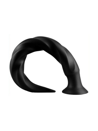 Long Tail Soft Butt Plug 50cm - large schwarz
