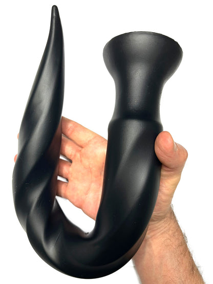 Long Tail Soft Butt Plug 50cm - large schwarz