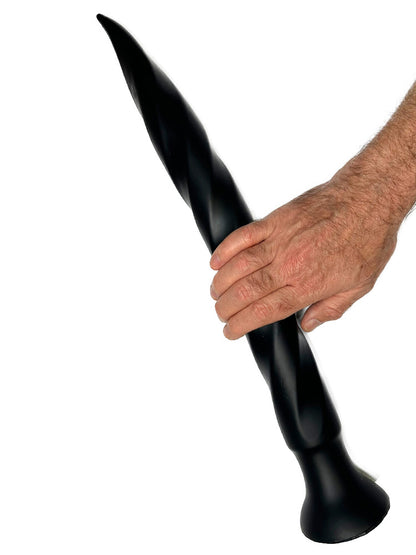 Long Tail Soft Butt Plug 50cm - large schwarz