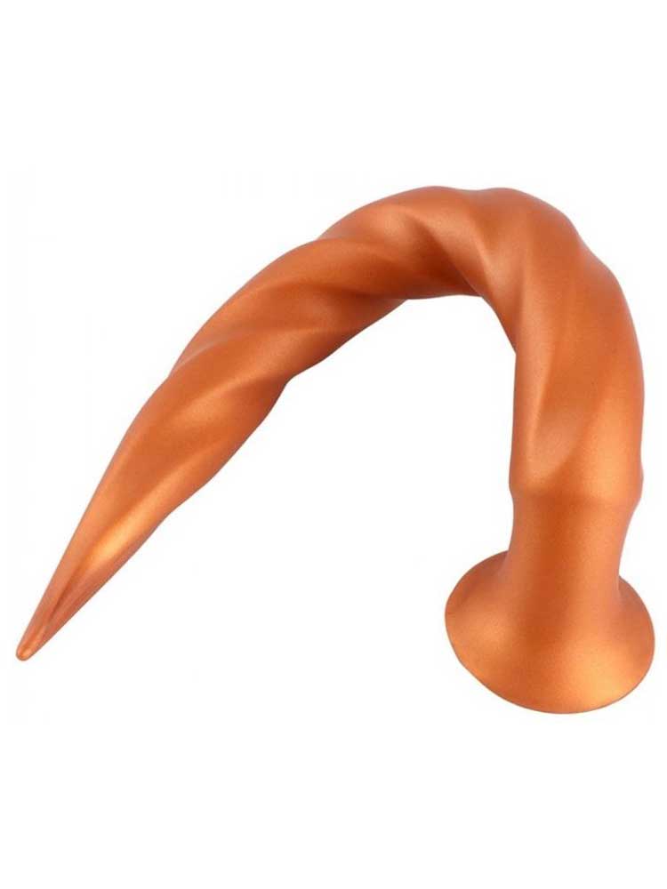 Long Tail Soft Butt Plug 50cm - large kupfer