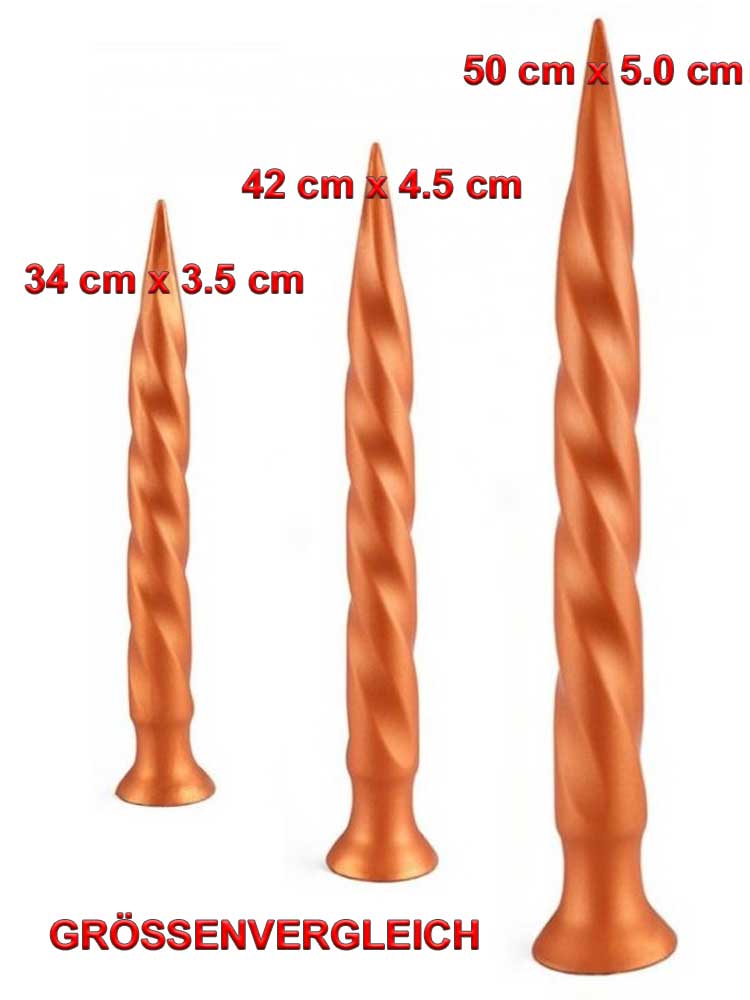 Long Tail Soft Butt Plug 50cm - large kupfer