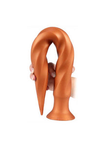 Long Tail Soft Butt Plug 34cm - small kupfer