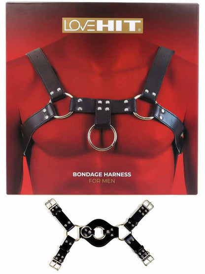 LOVEHIT Oberkörper-Harness Backside Vegan schwarz