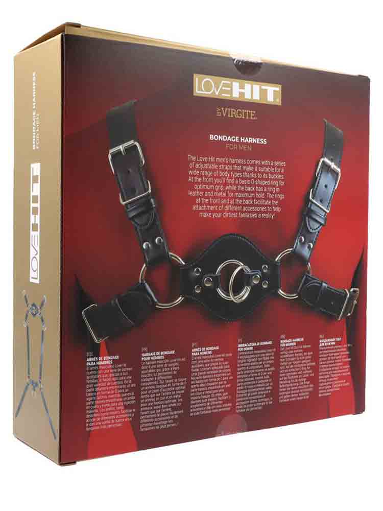 LOVEHIT Oberkörper-Harness Backside Vegan schwarz