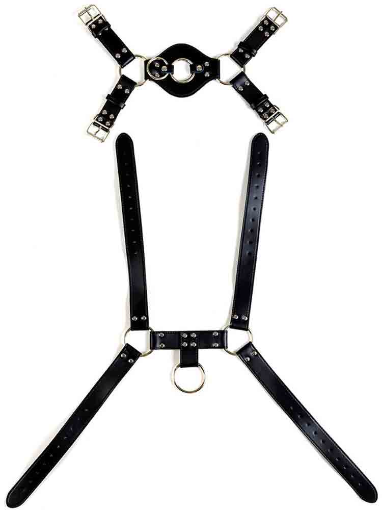 LOVEHIT Oberkörper-Harness Backside Vegan schwarz