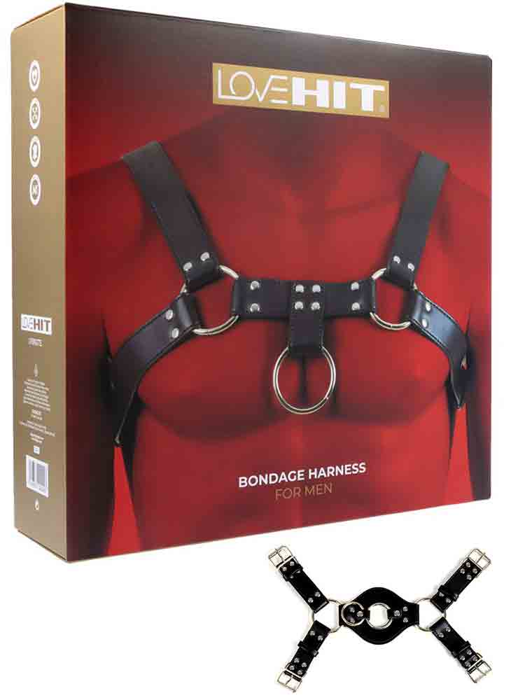 LOVEHIT Oberkörper-Harness Backside Vegan schwarz
