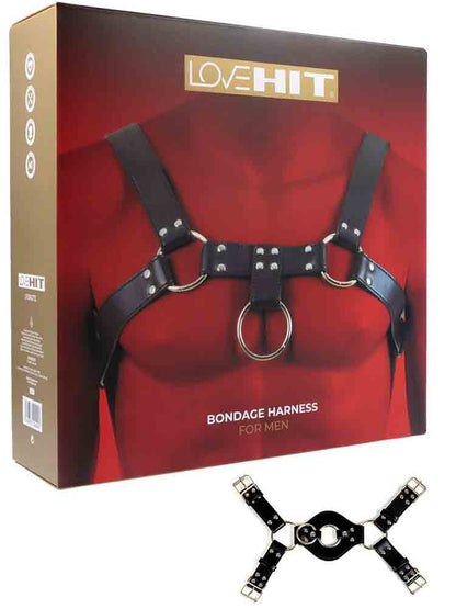 LOVEHIT Oberkörper-Harness Backside Vegan schwarz