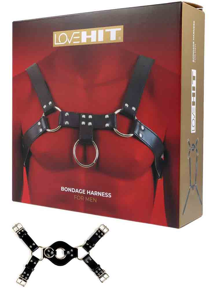 LOVEHIT Oberkörper-Harness Backside Vegan schwarz