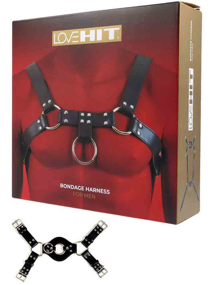 LOVEHIT Oberkörper-Harness Backside Vegan schwarz