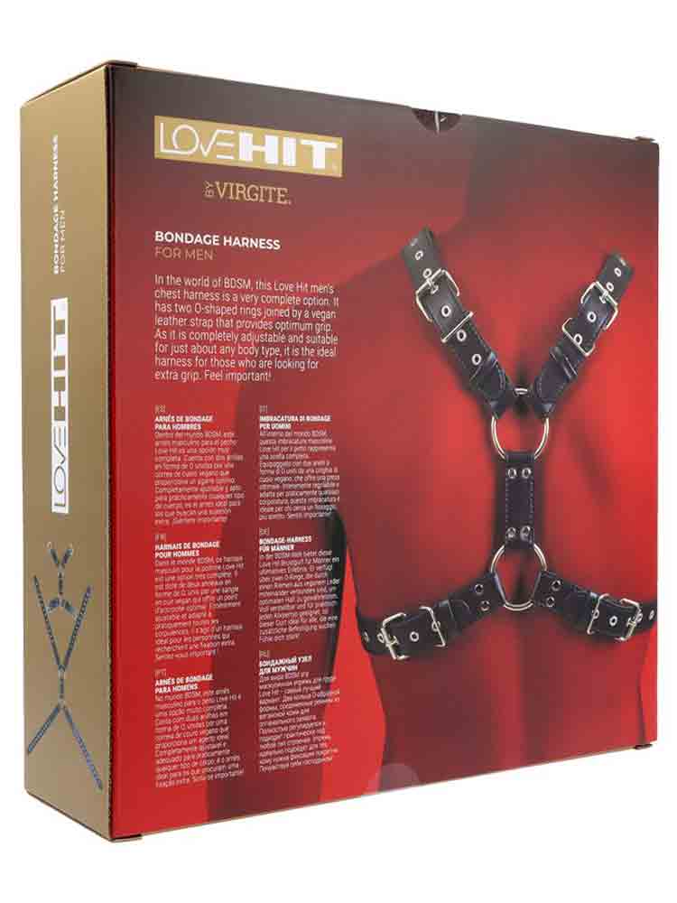 LOVEHIT Oberkörper-Harness Vegan schwarz