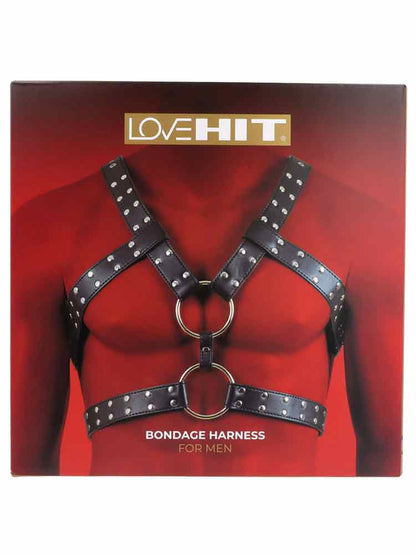 LOVEHIT Oberkörper-Harness 6 Schließen Vegan schwarz