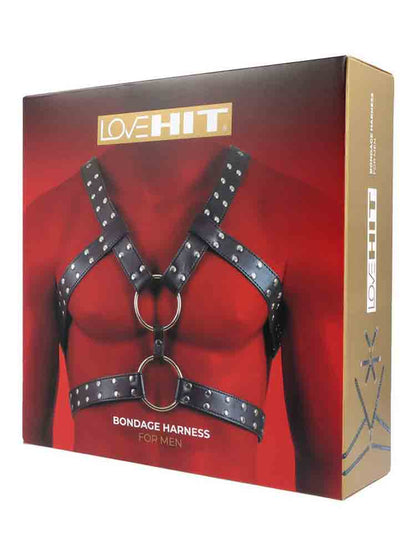 LOVEHIT Oberkörper-Harness 6 Schließen Vegan schwarz