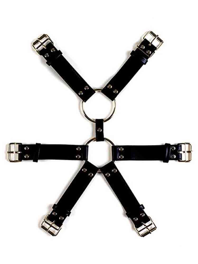 LOVEHIT Oberkörper-Harness 6 Schließen Vegan schwarz