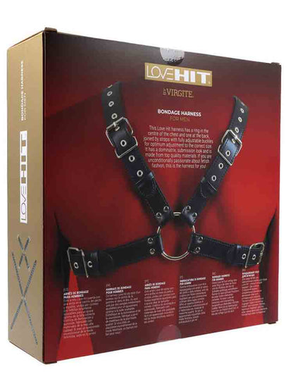 LOVEHIT Oberkörper-Harness Klassik Vegan schwarz