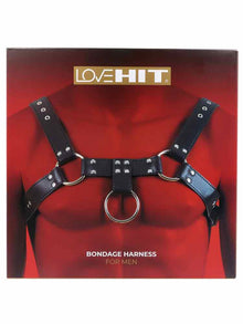LOVEHIT Oberkörper-Harness Bulldog Vegan schwarz