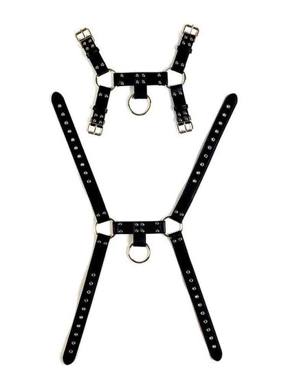 LOVEHIT Oberkörper-Harness Bulldog Vegan schwarz
