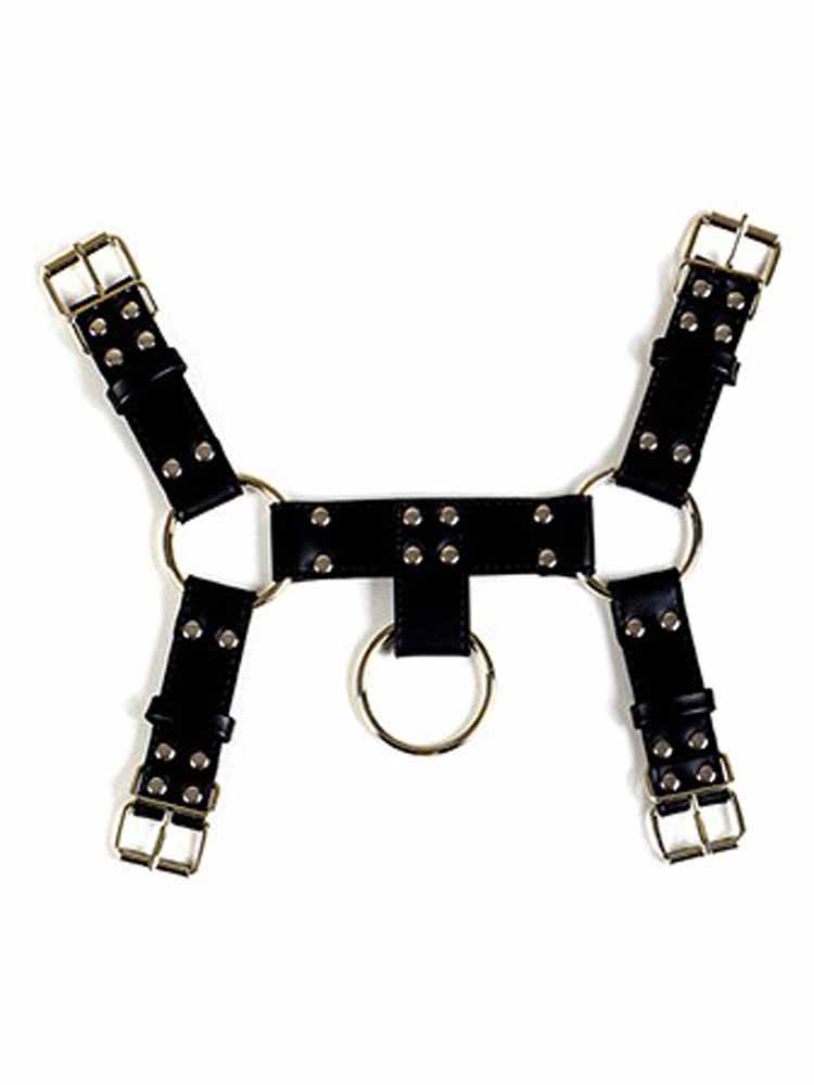 LOVEHIT Oberkörper-Harness Bulldog Vegan schwarz