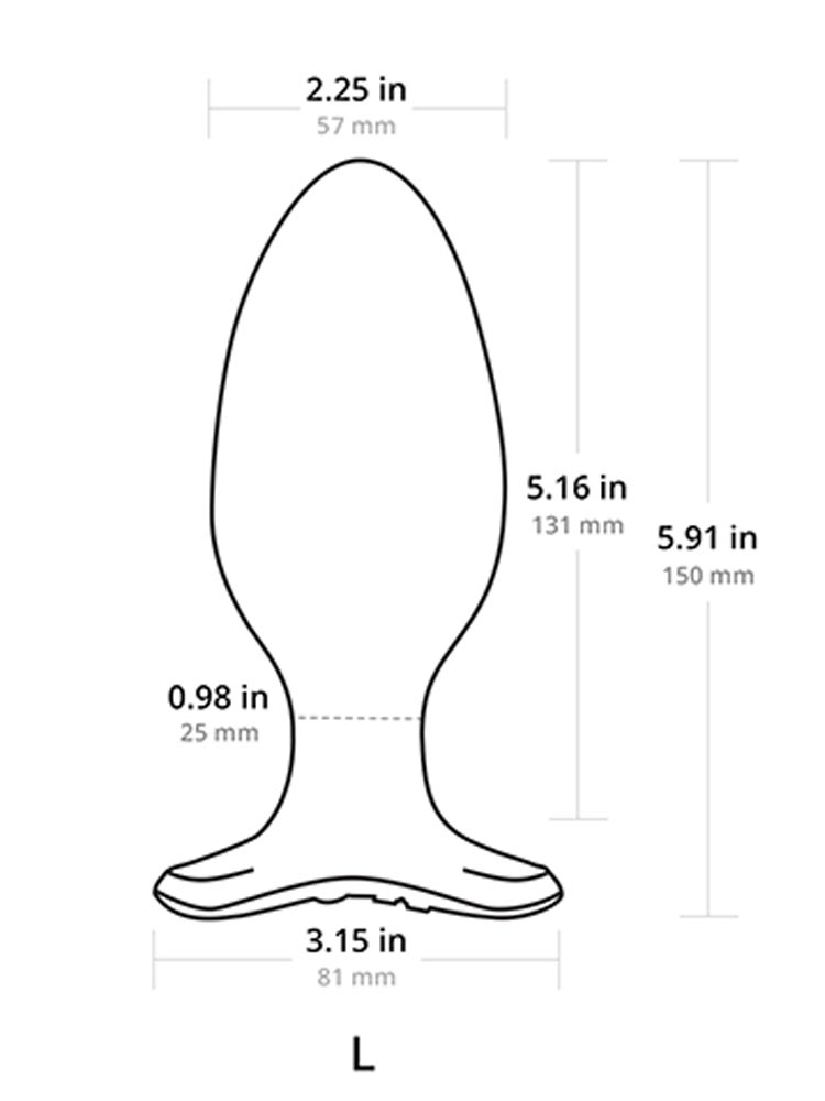 LOVENSE Bluetooth HUSH 2 Vibro Butt Plug L 57x130mm