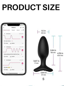 LOVENSE Bluetooth HUSH 2 Vibro Butt Plug S 38x100mm