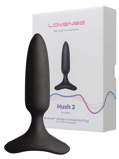 LOVENSE Bluetooth HUSH 2 Vibro Butt Plug XS 25x98mm