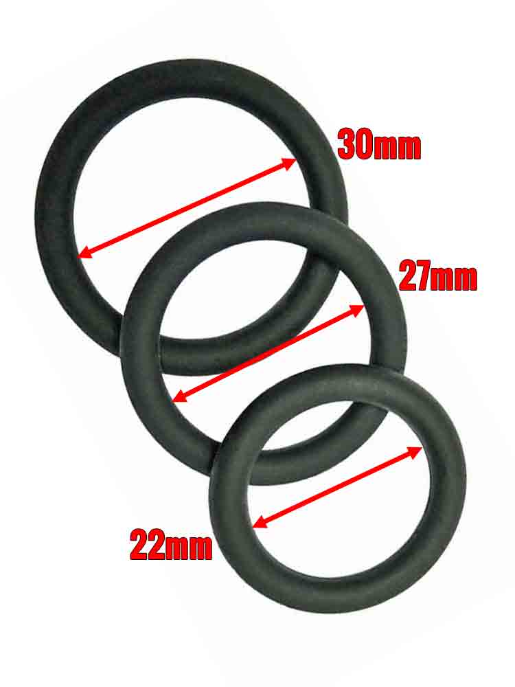 MALESATION Silikon 3er Beginner Cockring-Set