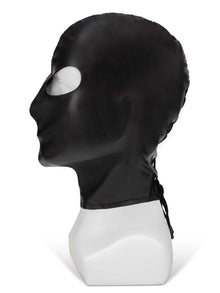 Maske Veganes Leder mit Augen schwarz