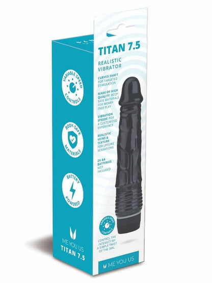 ME YOU US TITAN Realistic Vibrator - schwarz