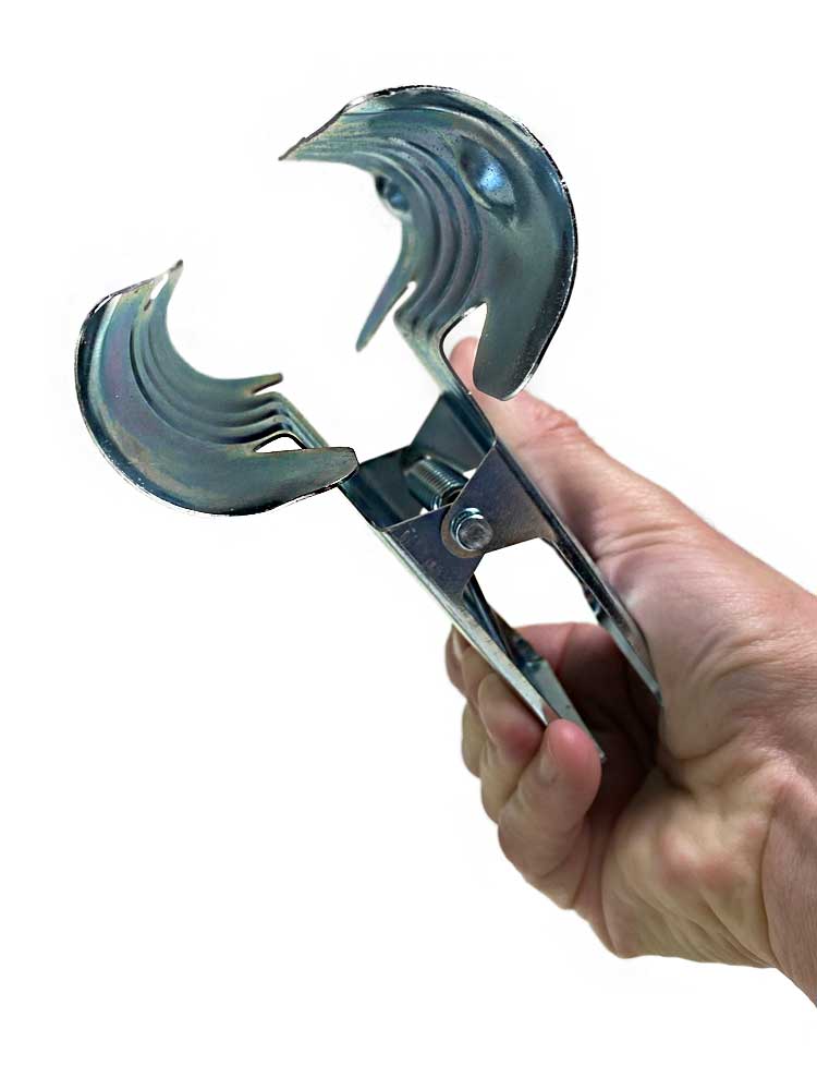 Metallklammer Zange gross