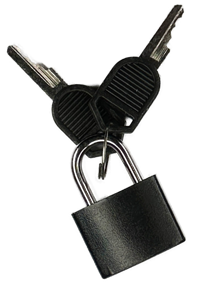 Mini-Bügelschloss Schwarz - 3mm Bügel