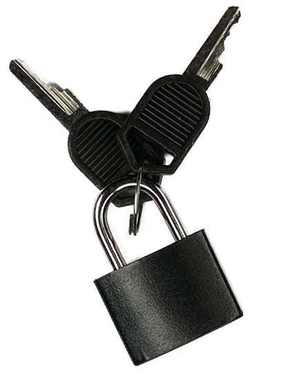 Mini-Bügelschloss Schwarz - 3mm Bügel