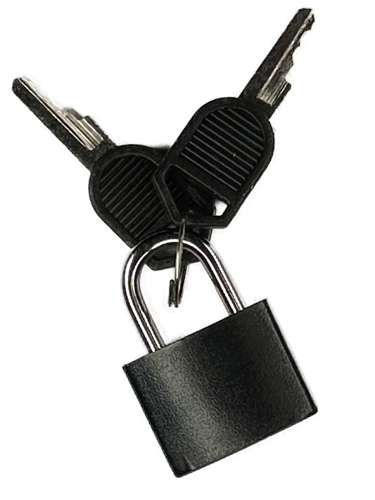 Mini-Bügelschloss Schwarz - 3mm Bügel
