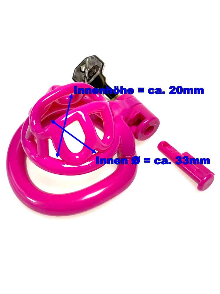 Kunststoff Keuschheitskäfig MINI Pink