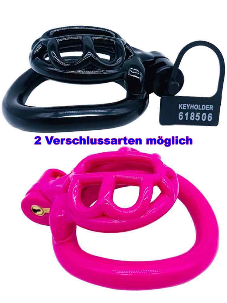 Kunststoff Keuschheitskäfig MINI Pink