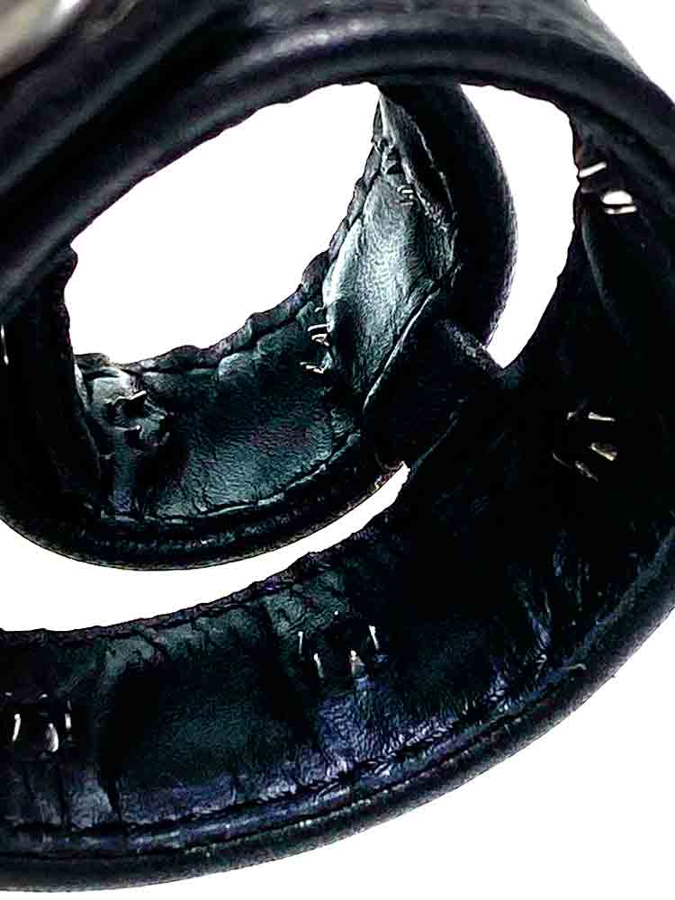 Leder DUO Cockring 21/21 mit Dornen
