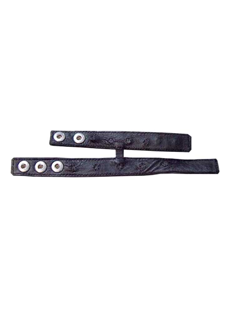 Leder DUO Cockring 21/21 mit Dornen