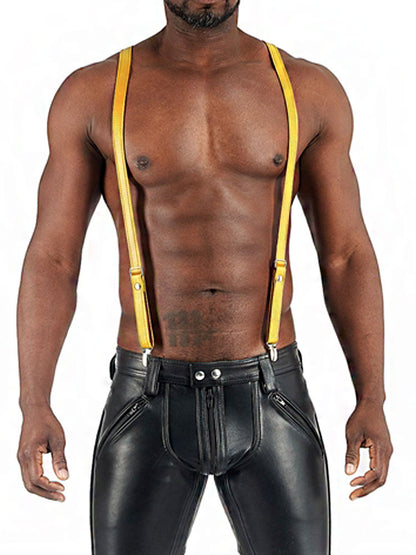 Mister B Lederhosenträger gelb