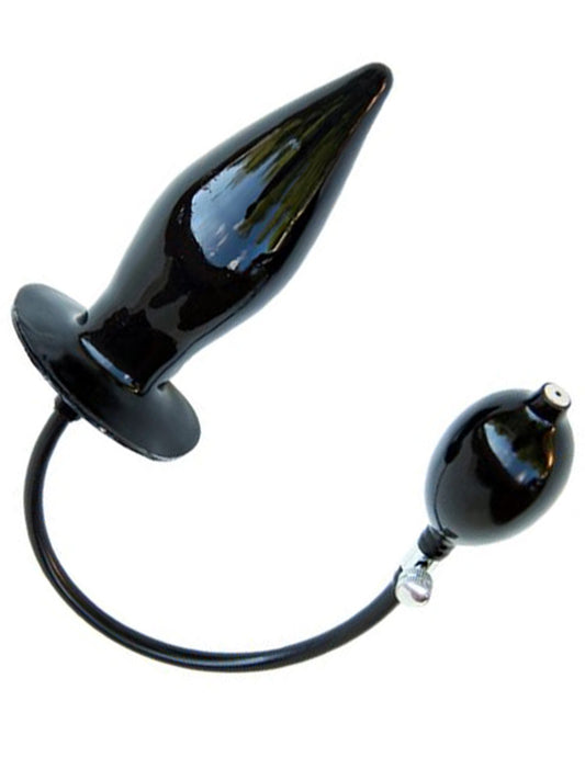 Blow-Up Inflatable Solid Plug Größe XL - schwarz