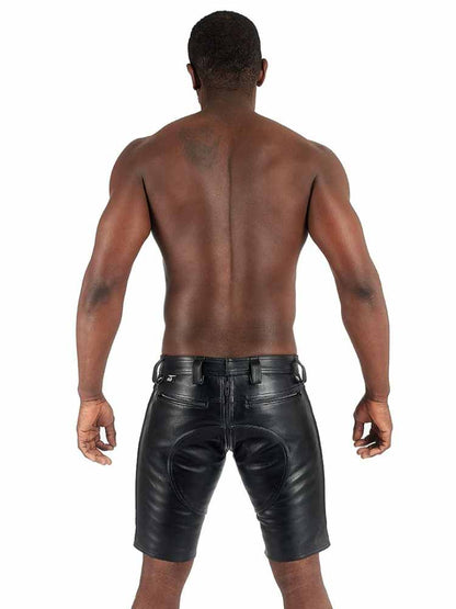 Mister B Leather FXXXer Shorts - schwarz